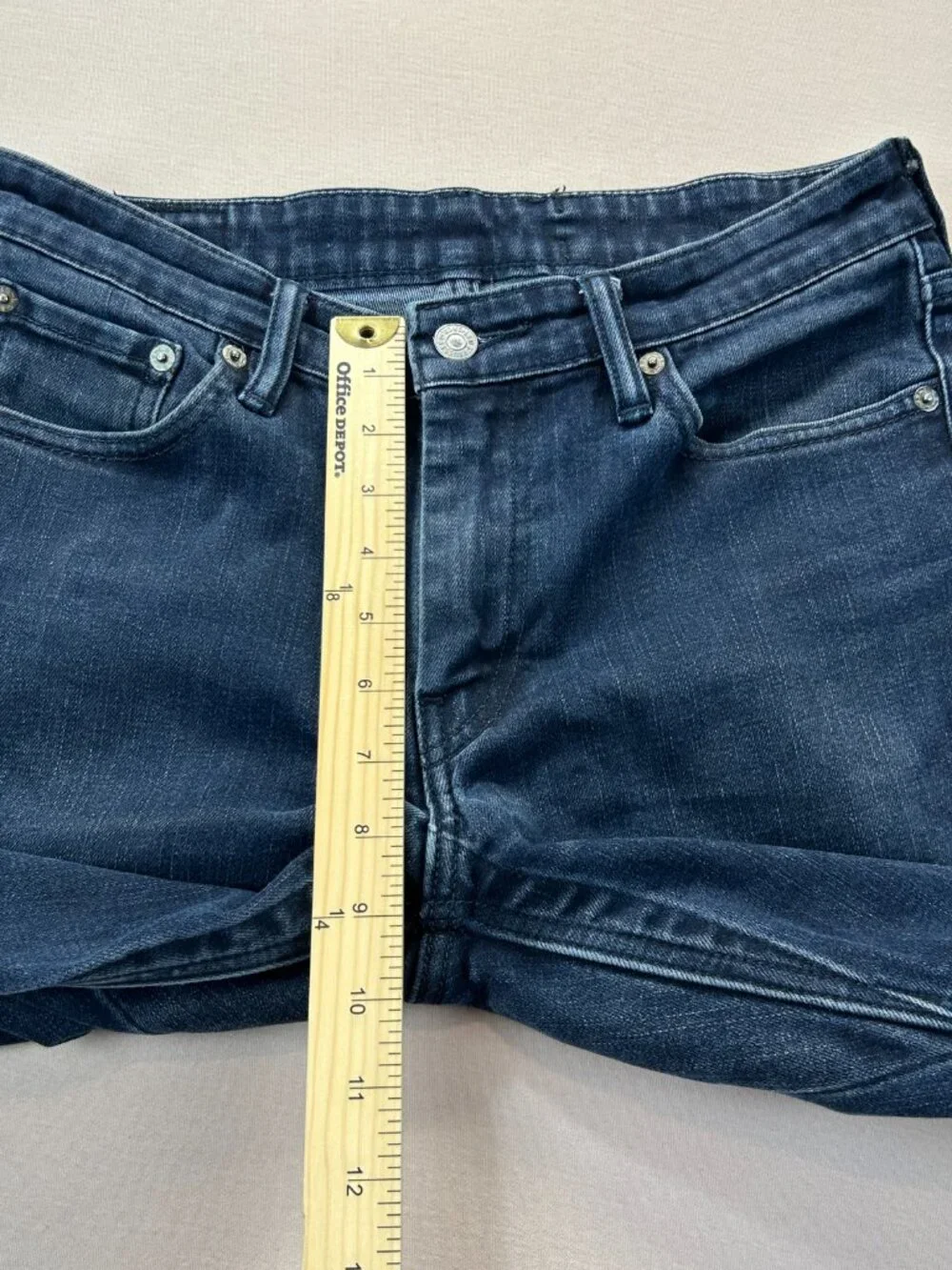 Levis 511 Jeans Mens Size 30x30 Dark Blue Denim Mid Rise Straight Stretch